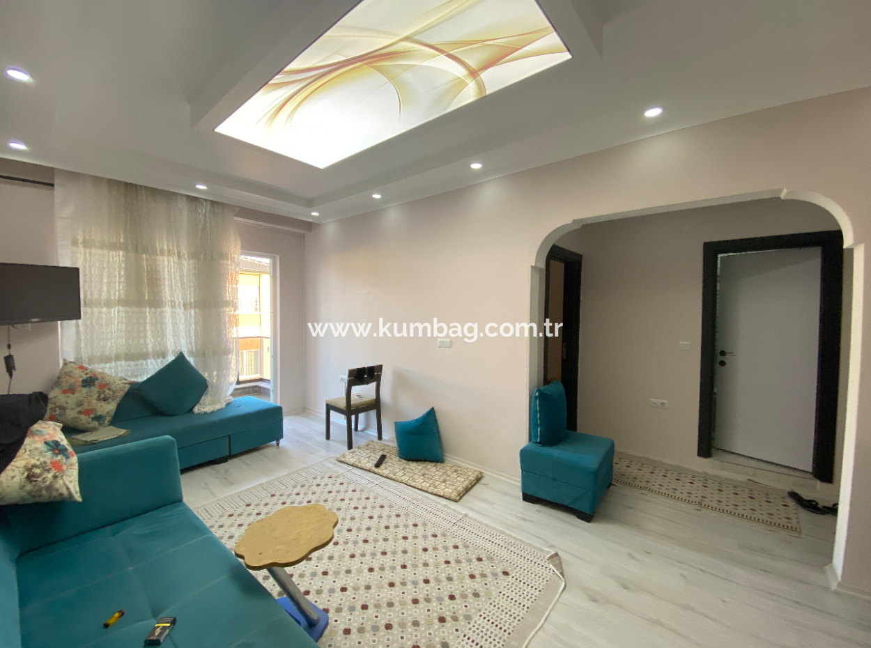 Kumbağ Ana Cadde Üzerinde Kiralik Eşyali 1+1 Daire