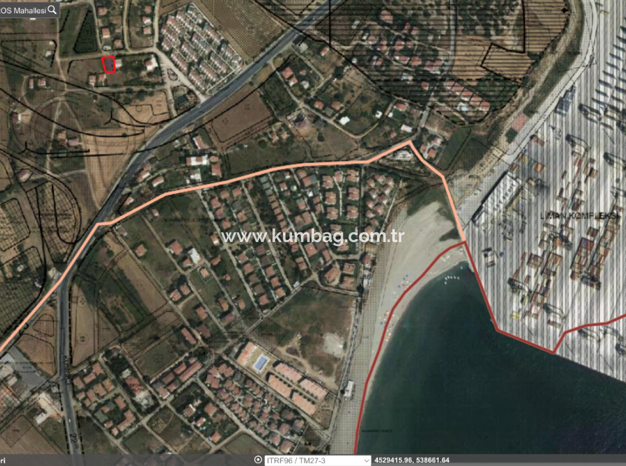 363 M2 Zoniertes Grundstück Zum Verkauf Bereit Zum Bau In Tekirdag Barbaros