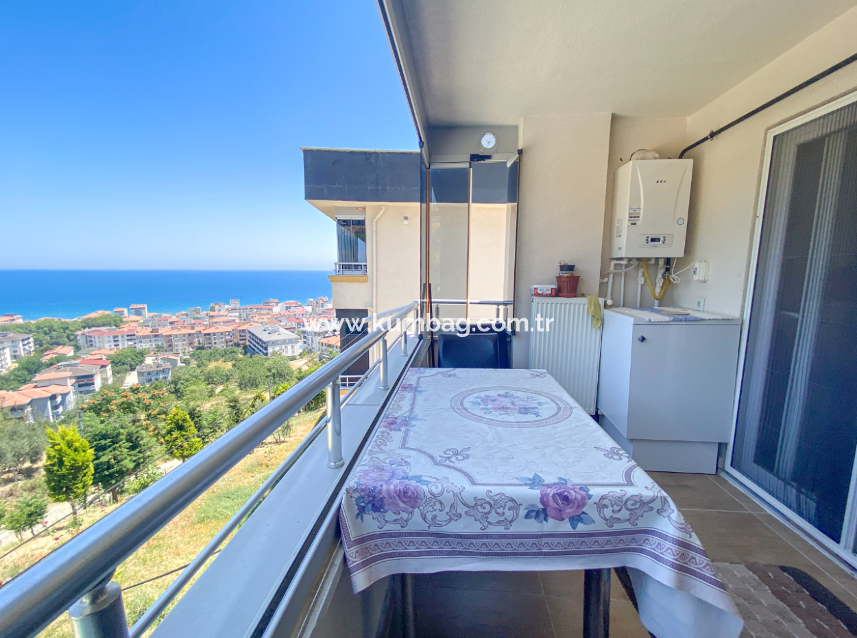 Möbliert 2 1 Wohnung Zum Verkauf Mit Meerblick Pool In Kumbag