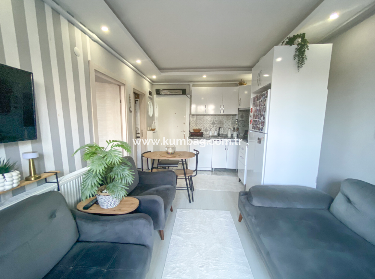 1 1 Wohnung Zu Vermieten Mit Garten Auf Einem Grundstück Mit Pool In Kumbağ