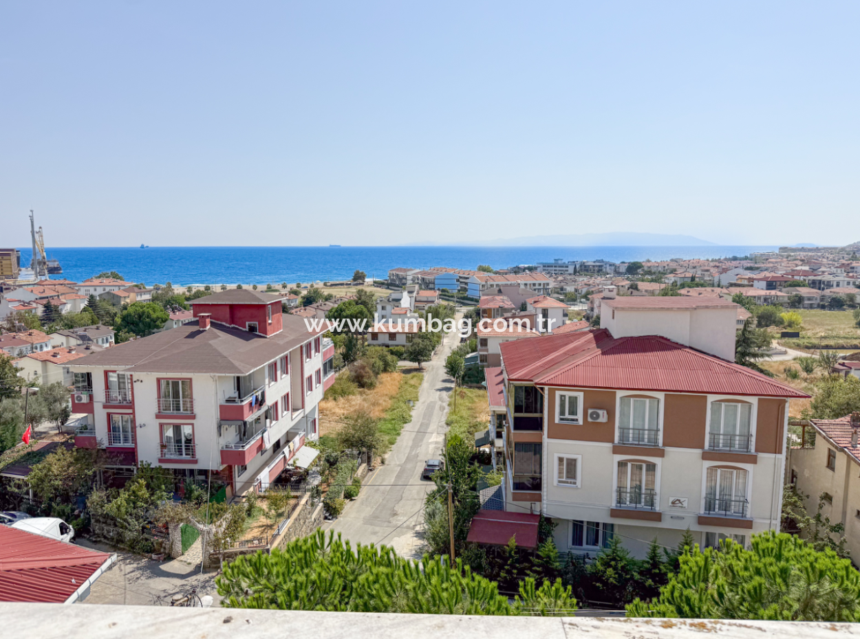 4 1 Triplex Villa Zum Verkauf Mit Grosser Terrasse Mit Meerblick In Kumbağ