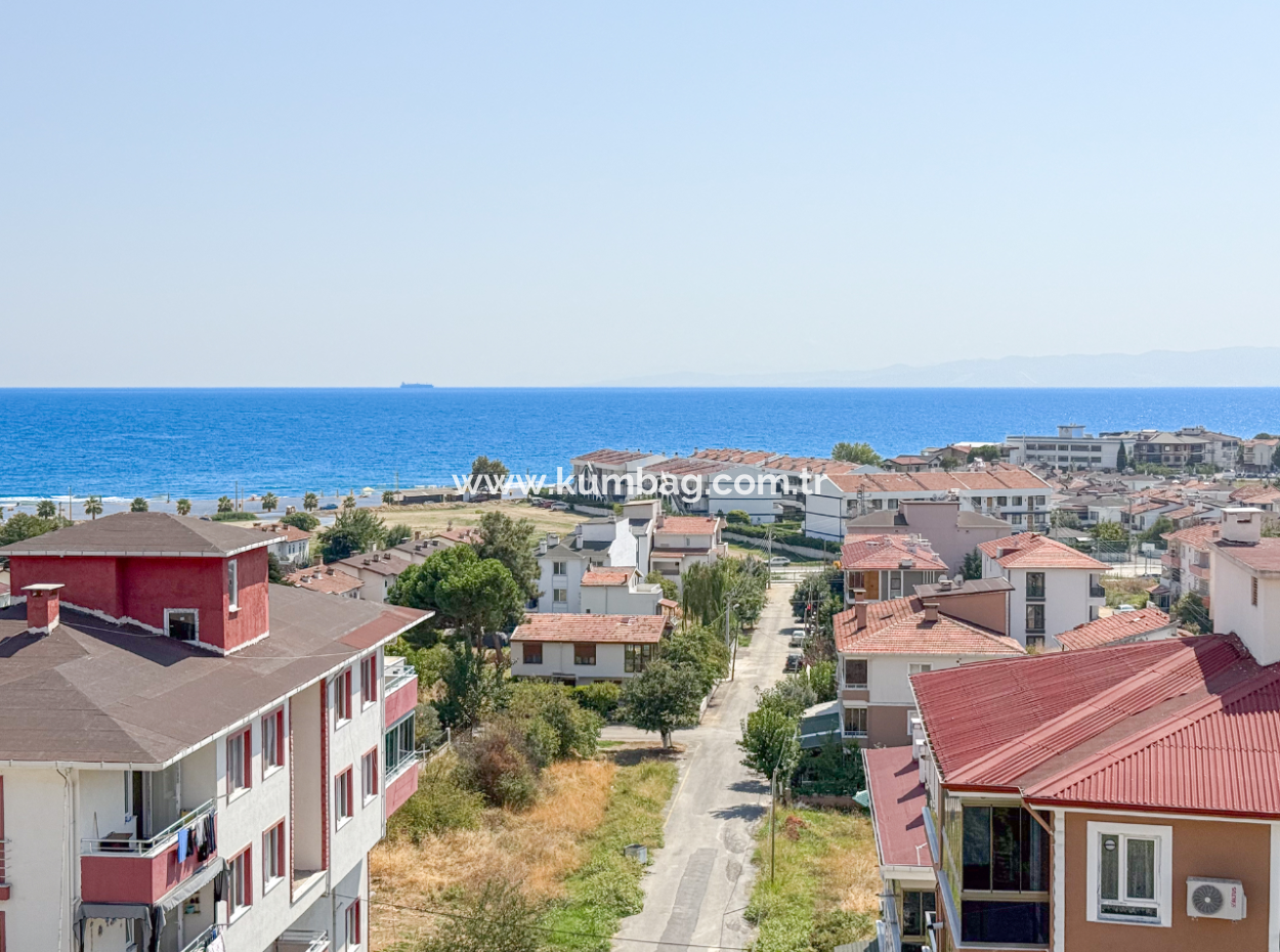 4 1 Triplex Villa Zum Verkauf Mit Grosser Terrasse Mit Meerblick In Kumbağ