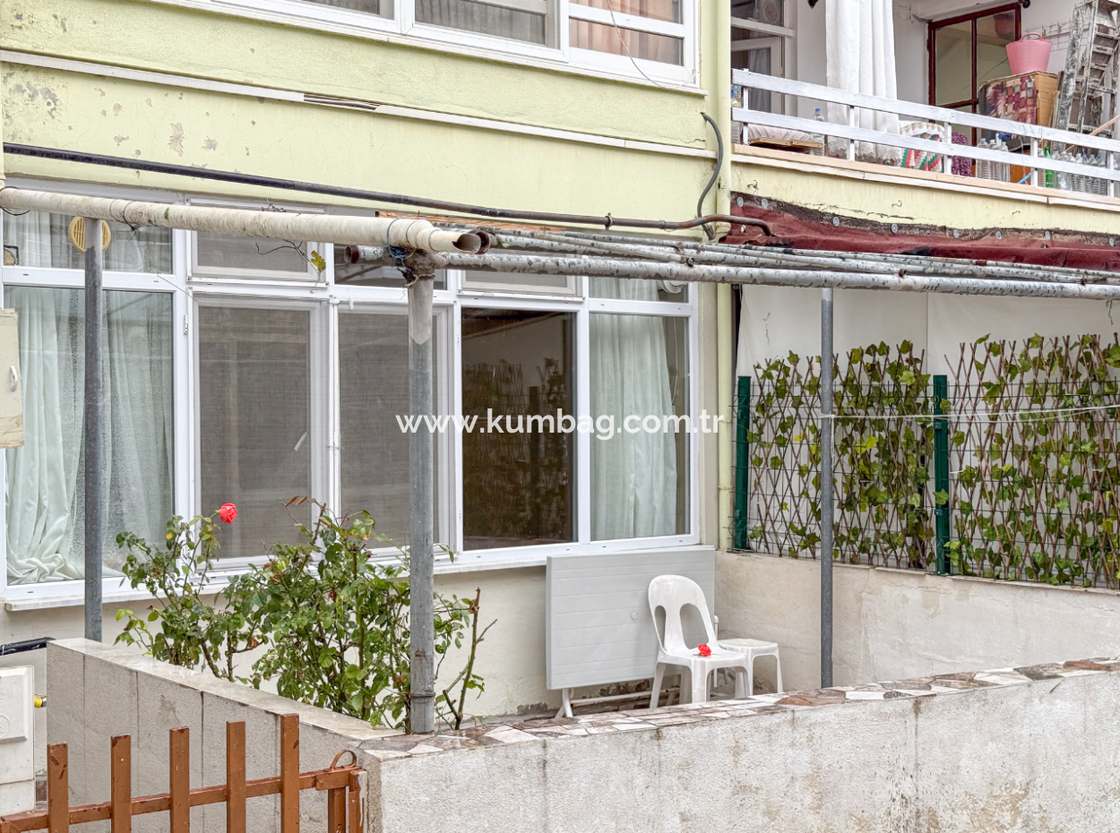 Voll Möblierte Wohnung Zum Verkauf 1 1 Mit Garten In Zentraler Lage Von Kumbağ