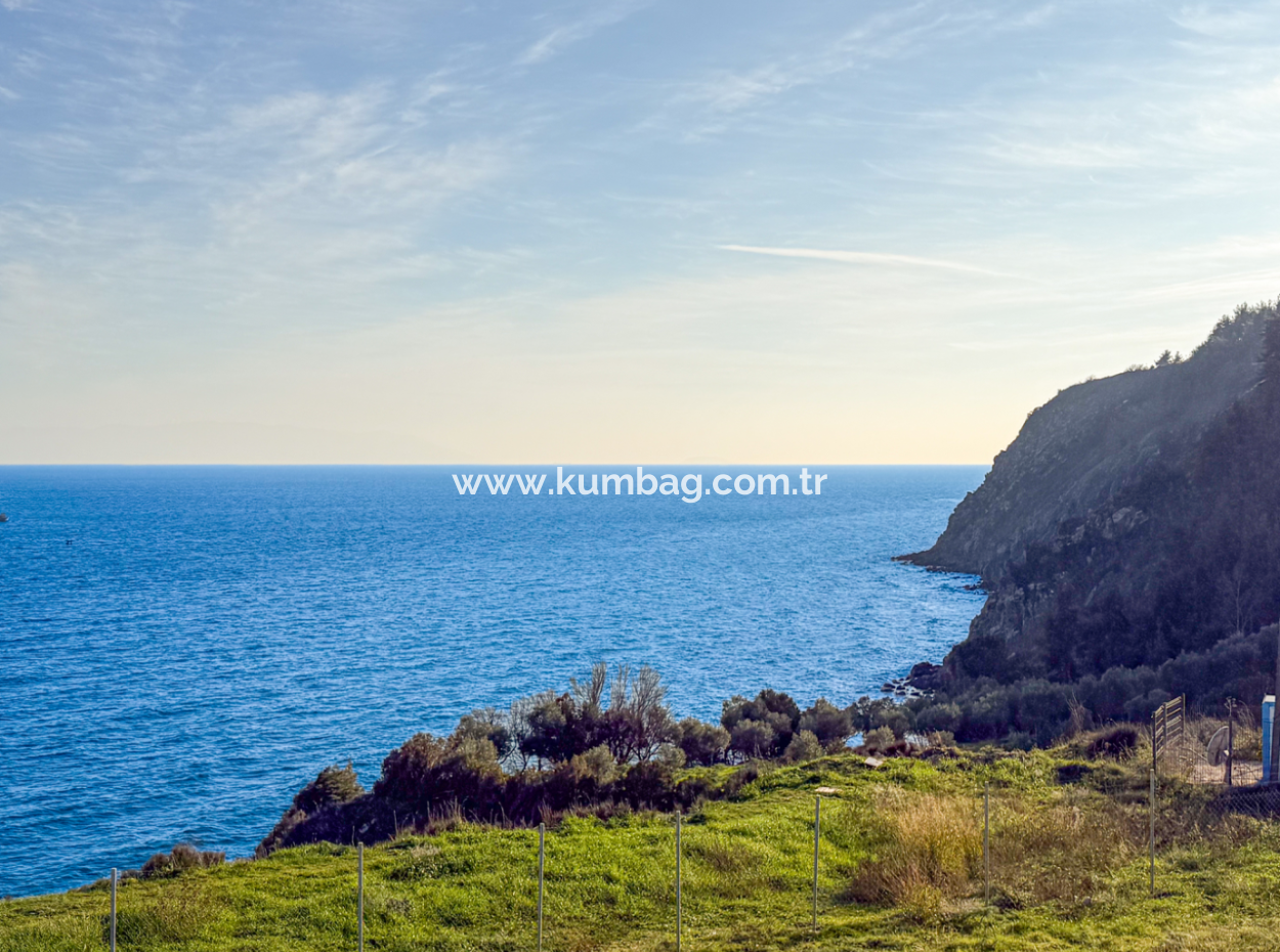 Kumbağ Panoramablick Auf Das Meer, Luxuriöse Neue 2 1 Wohnungen Zum Verkauf