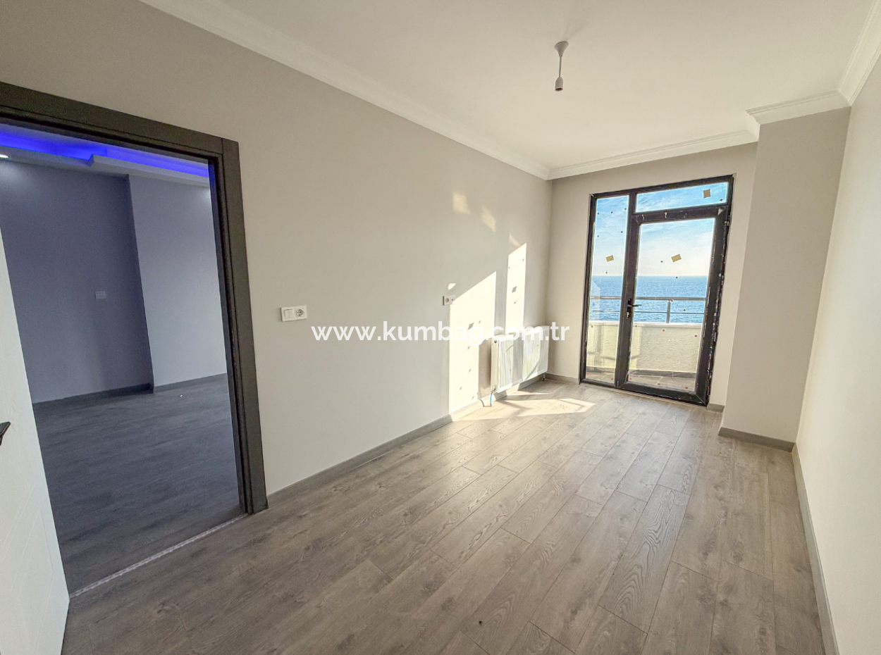 Kumbağ Panoramablick Auf Das Meer, Luxuriöse Neue 2 1 Wohnungen Zum Verkauf