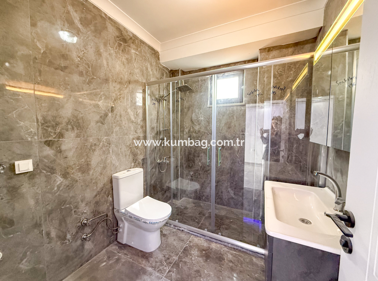 Kumbağ Panoramablick Auf Das Meer, Luxuriöse Neue 2 1 Wohnungen Zum Verkauf