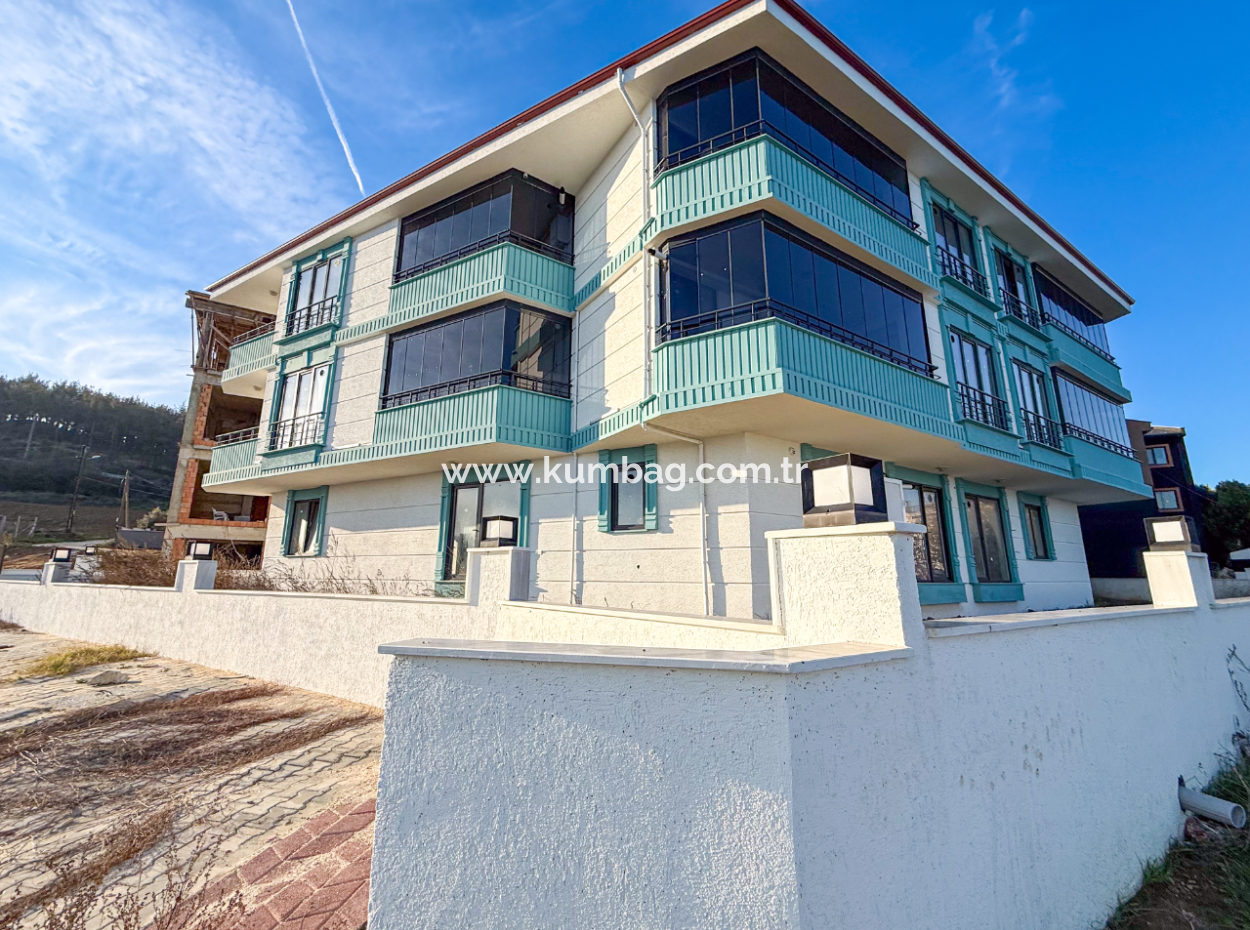 Kumbağ Panoramablick Auf Den Garten Mit Meerblick Neue 11-Wohnung Zum Verkauf