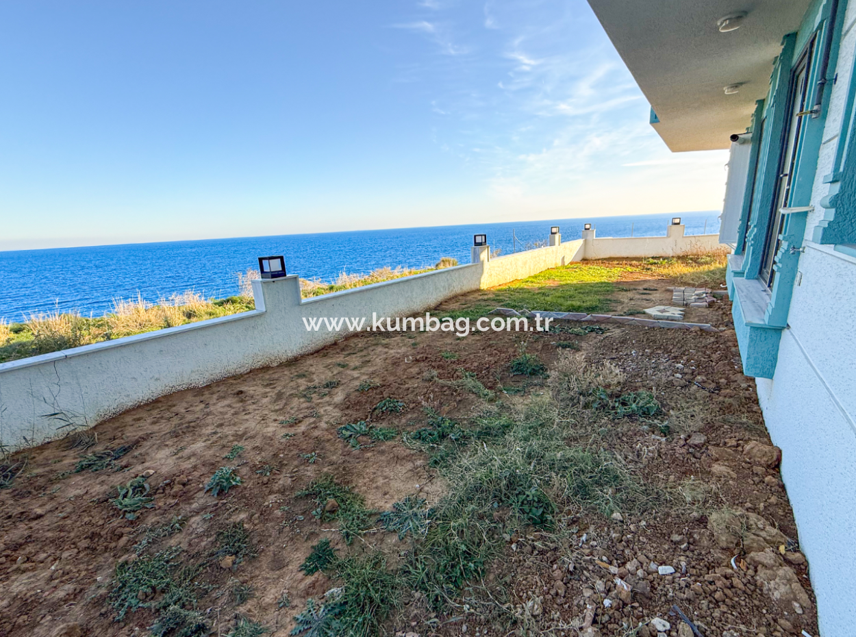 Kumbağ Panoramablick Auf Den Garten Mit Meerblick Neue 11-Wohnung Zum Verkauf