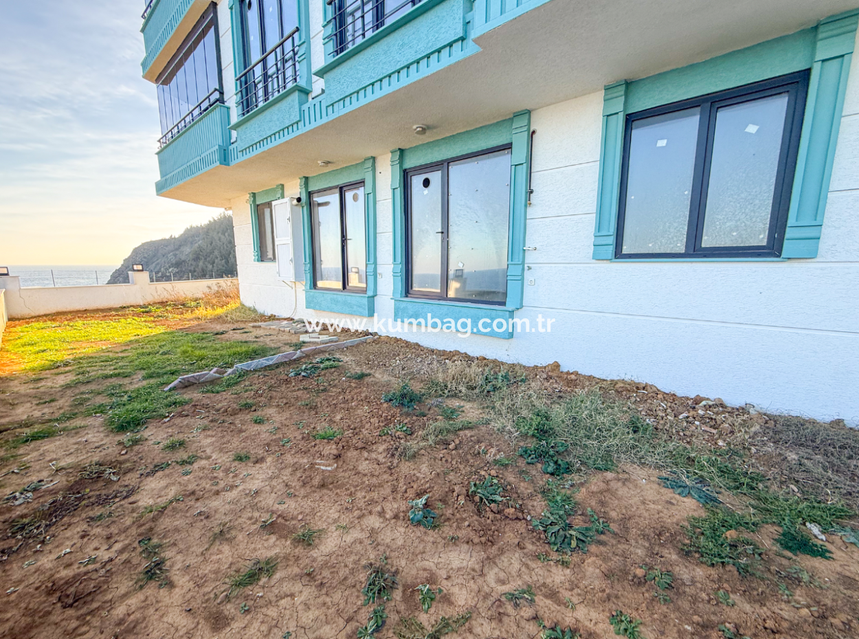 Kumbağ Panoramablick Auf Den Garten Mit Meerblick Neue 11-Wohnung Zum Verkauf