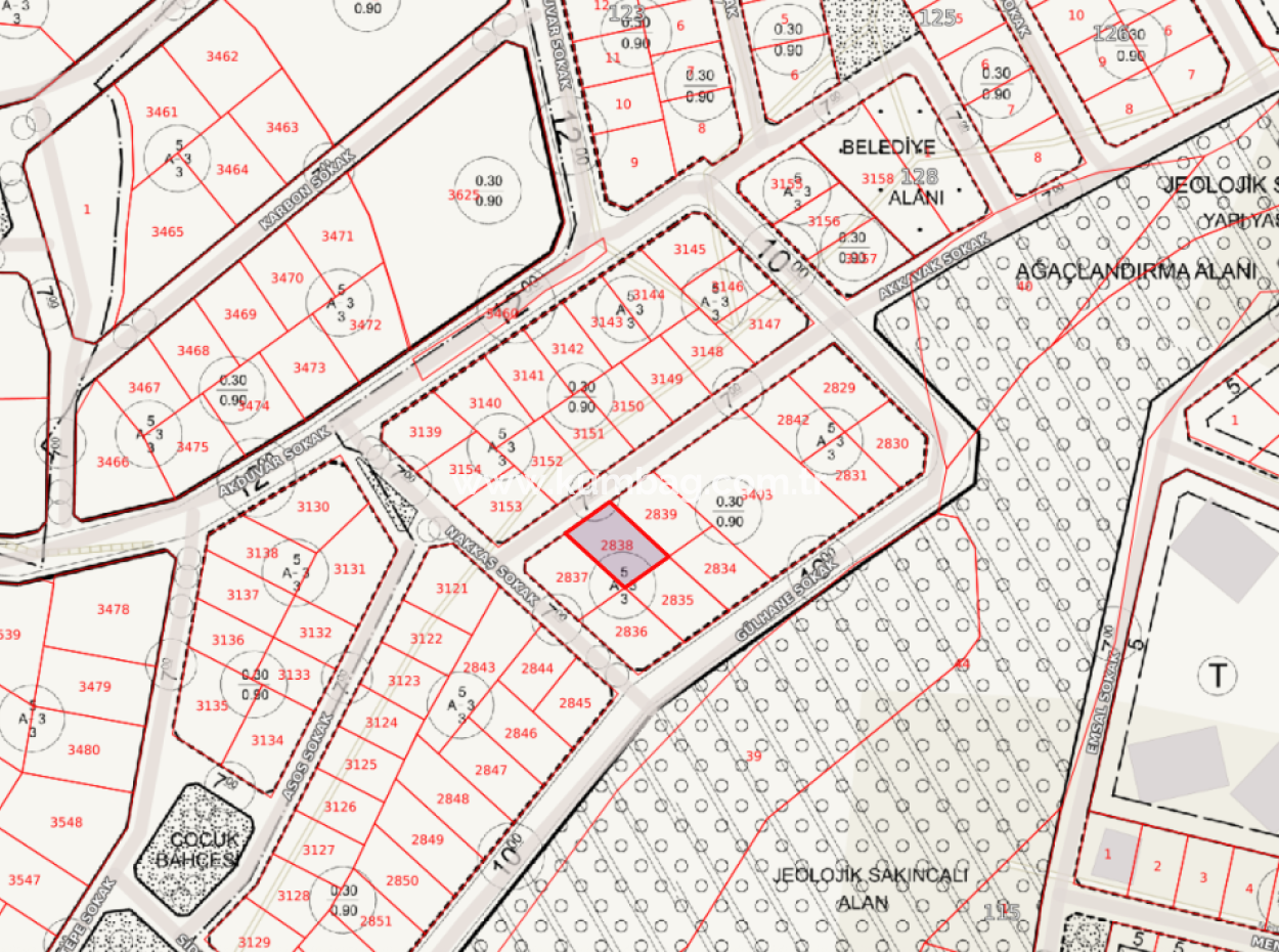 Fertiges Grundstück Mit Meerblick 275 M² Wohngebiet In Kumbağ