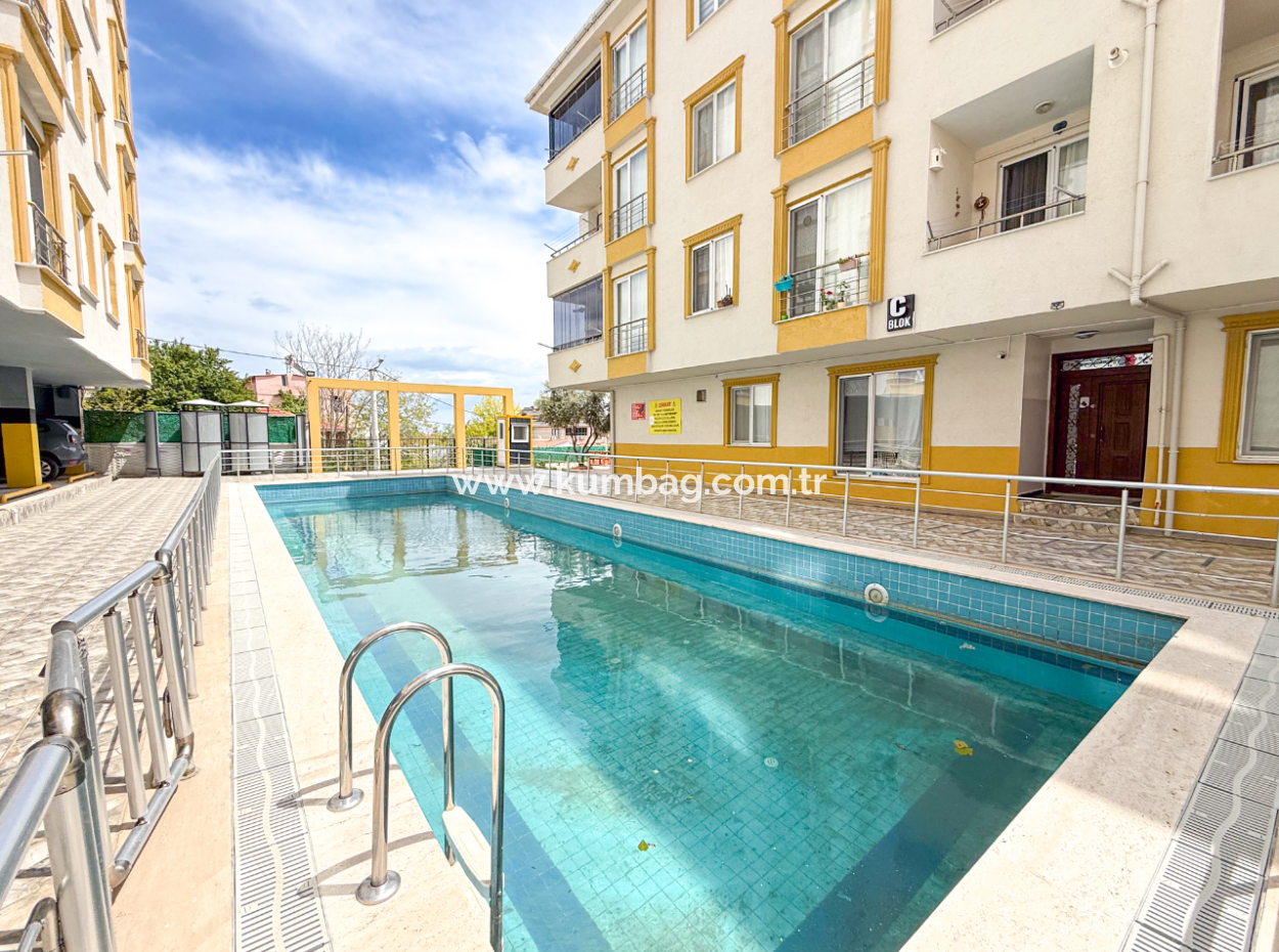 2 1 Wohnungen Zur Miete Im Dorf Kumbağ Mit Pool Und Meerblick