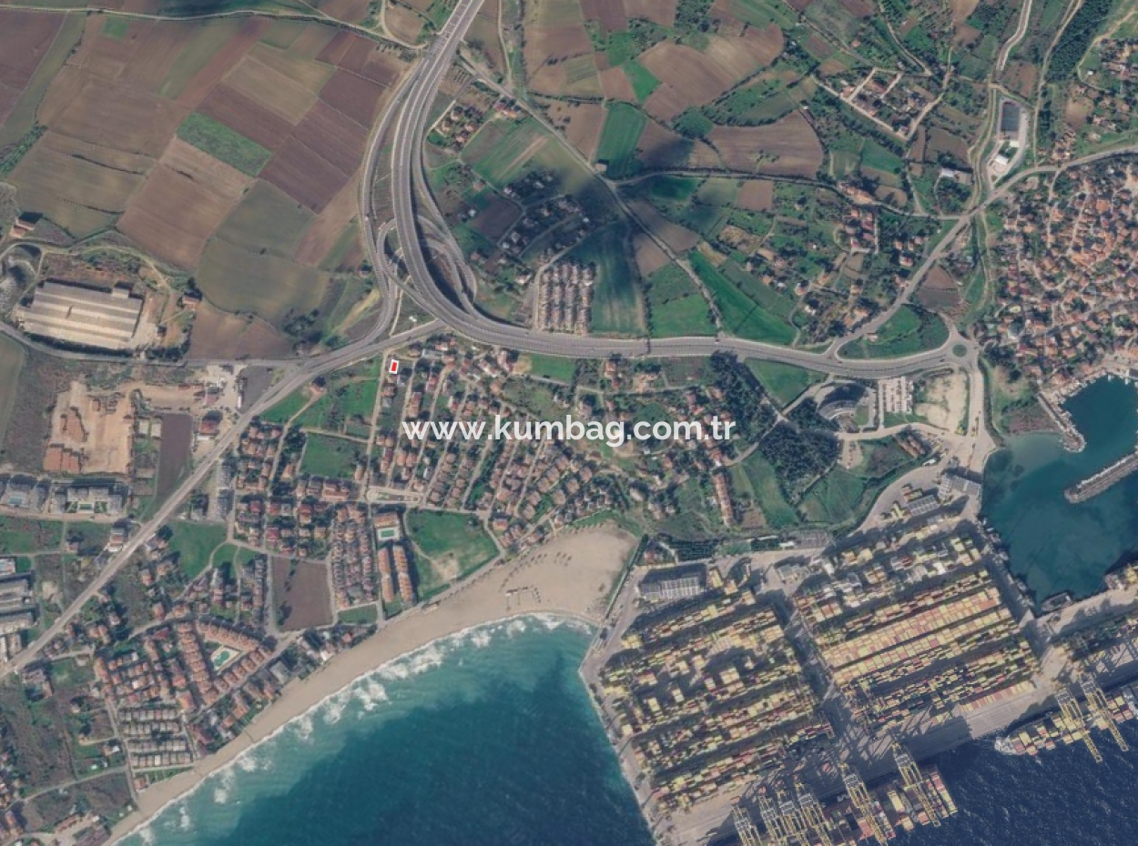 185 M2 Block Bestellt Grundstück Zum Verkauf In Kumbağ, Nahe Dem Strand Von Gündal,