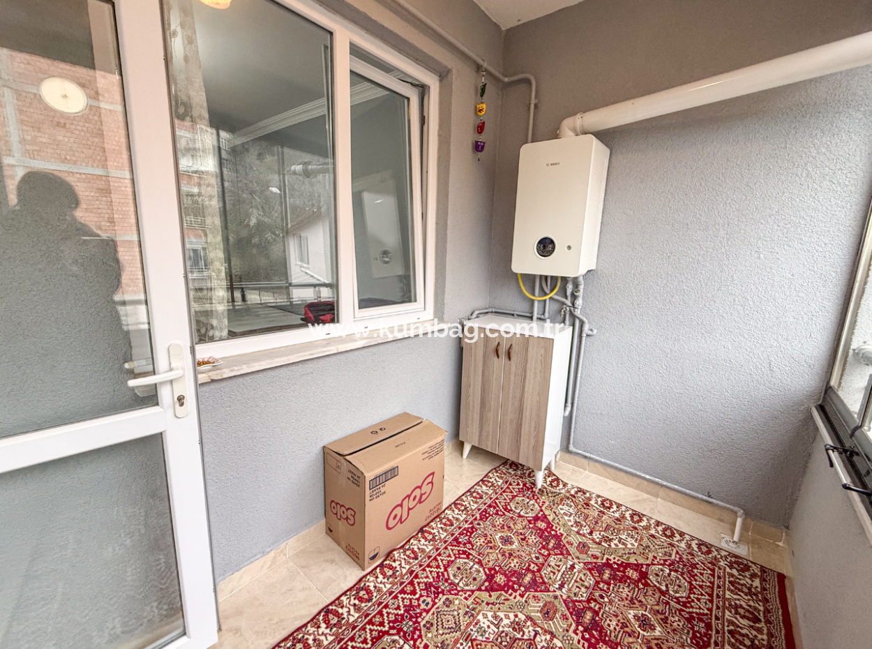 2 1 Möblierte Wohnung Zum Verkauf In Einem Wohngebäude Mit Aufzug Im Hafen Von Kumbağ