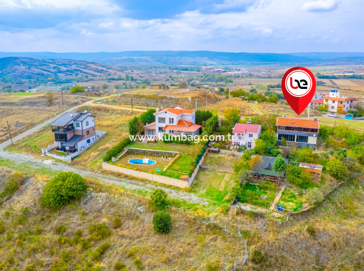 3 1 Duplex-Villa Zum Verkauf In Kumbağ Mit Panoramablick Auf Das Meer