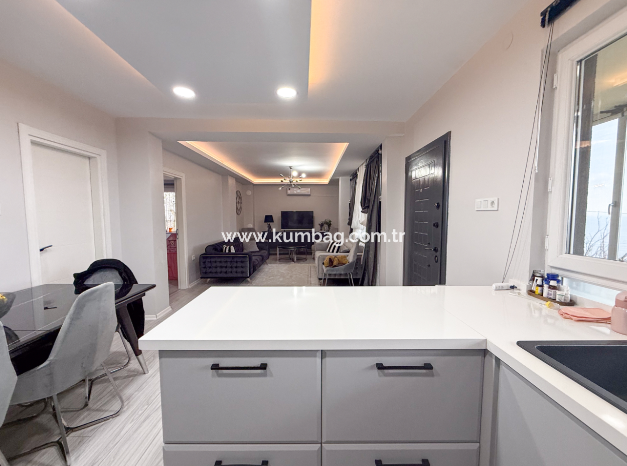 3 1 Duplex-Villa Zum Verkauf In Kumbağ Mit Panoramablick Auf Das Meer