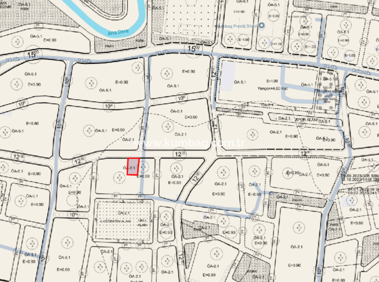 Grundstück Zum Verkauf Mit Einer Wohnzonierung Von 392 M² In Einer Sich Schnell Entwickelnden Region In Kumbağ