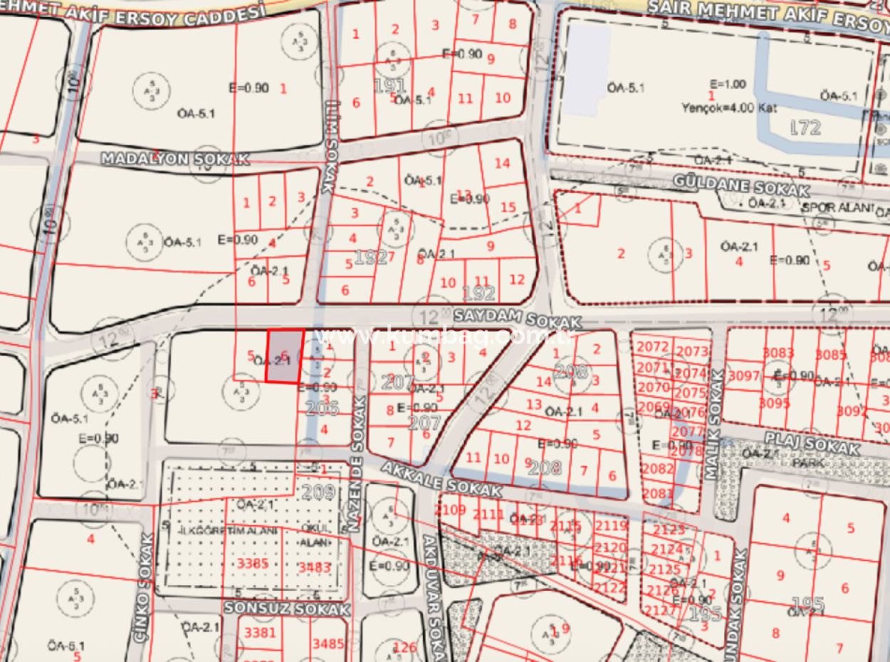 Grundstück Zum Verkauf Mit Einer Wohnzonierung Von 392 M² In Einer Sich Schnell Entwickelnden Region In Kumbağ