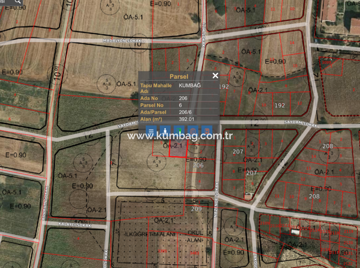 Grundstück Zum Verkauf Mit Einer Wohnzonierung Von 392 M² In Einer Sich Schnell Entwickelnden Region In Kumbağ