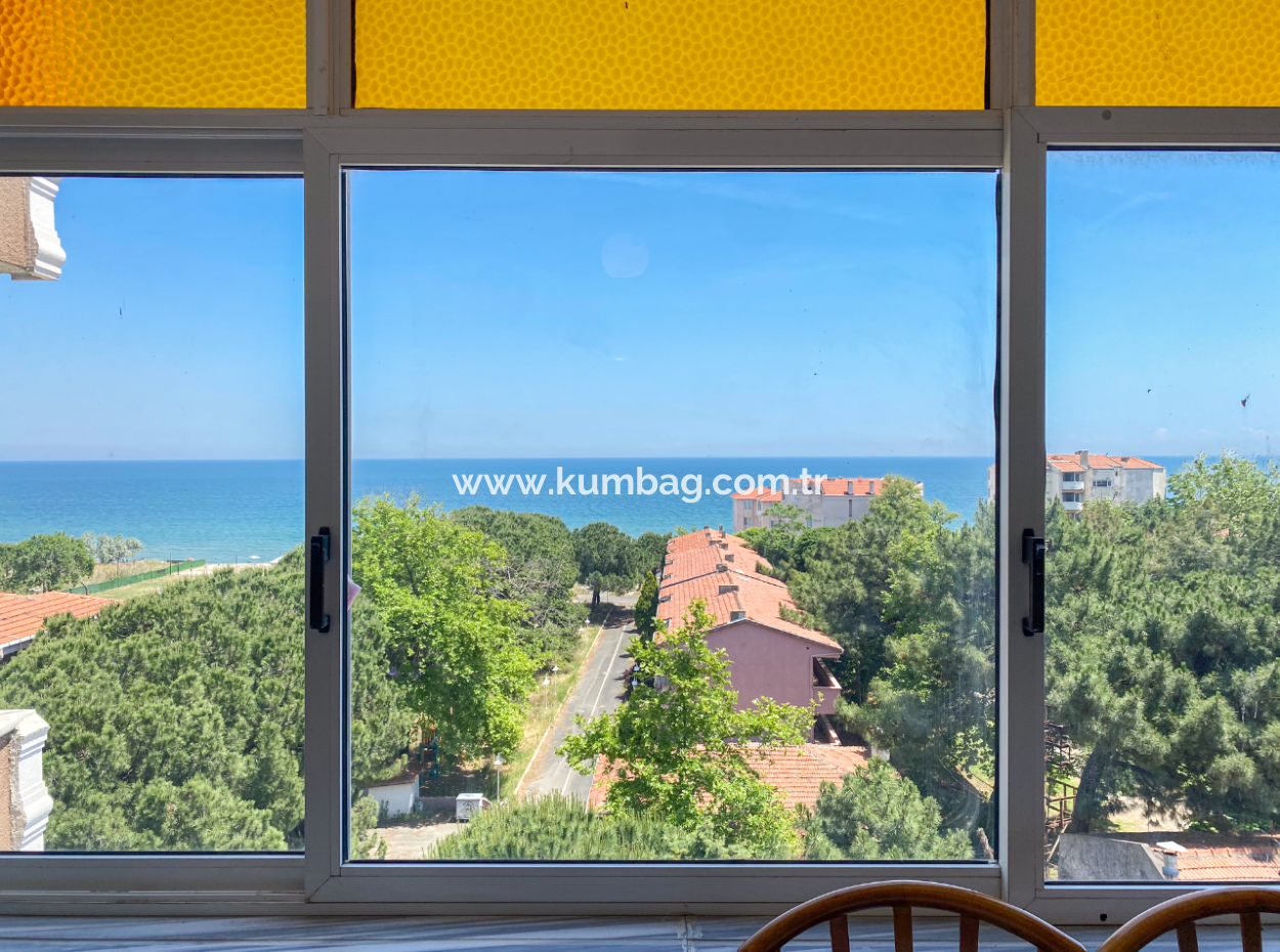 2 1 Wohnung Zur Vermietung, Möbliert Mit Meerblick In Der Zentralen Lage Von Kumbağ