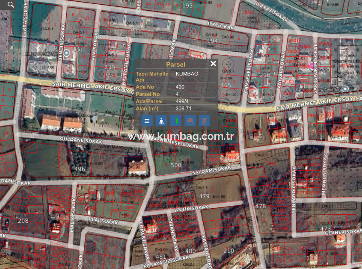 Grundstück Zum Verkauf Mit Einer Wohnzone Von 308 M² In Einer Sich Schnell Entwickelnden Region In Kumbağ