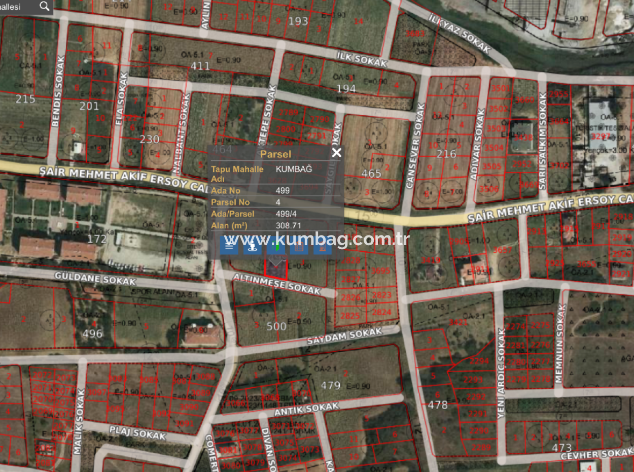 Grundstück Zum Verkauf Mit Einer Wohnzone Von 308 M² In Einer Sich Schnell Entwickelnden Region In Kumbağ