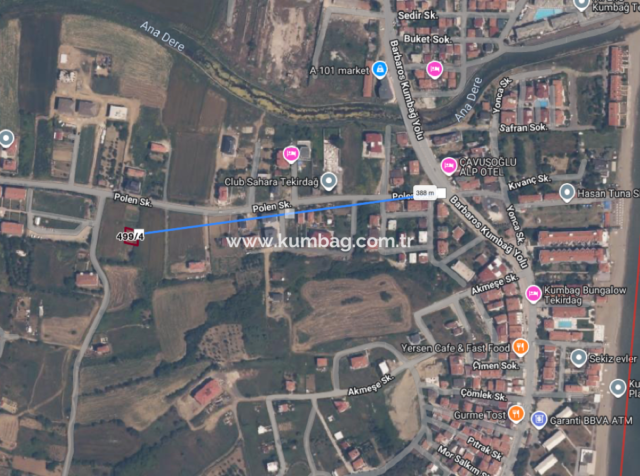 Grundstück Zum Verkauf Mit Einer Wohnzone Von 308 M² In Einer Sich Schnell Entwickelnden Region In Kumbağ