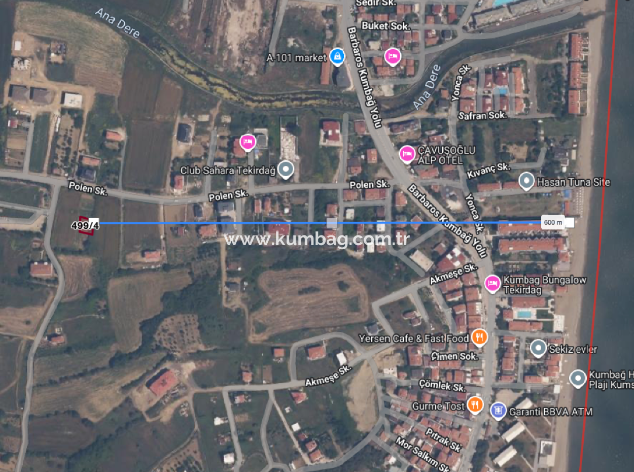 Grundstück Zum Verkauf Mit Einer Wohnzone Von 308 M² In Einer Sich Schnell Entwickelnden Region In Kumbağ