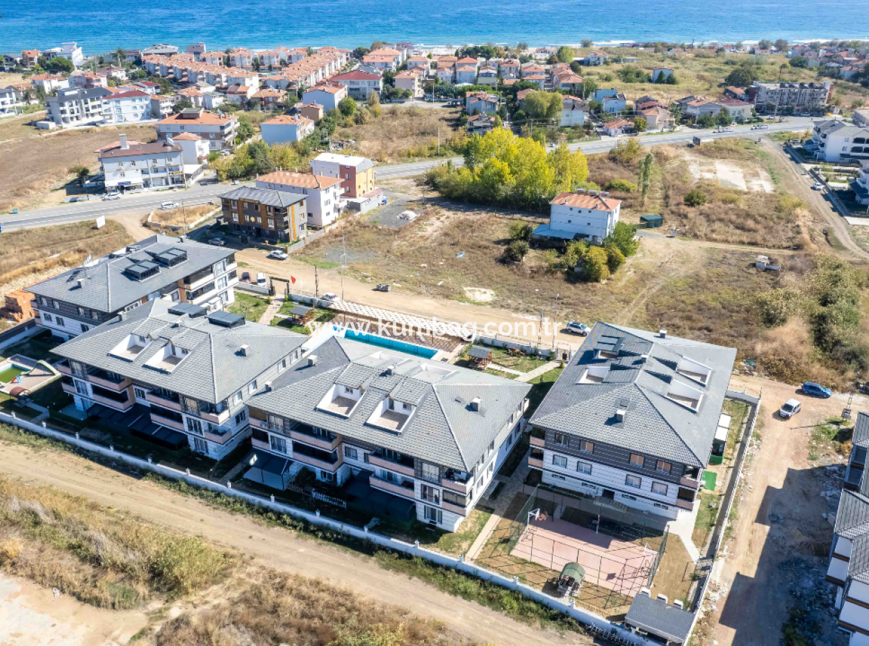 Möblierte Luxuriöse 11-Garten-Etage Wohnung Zur Miete Auf Kumbağ Poolgelände