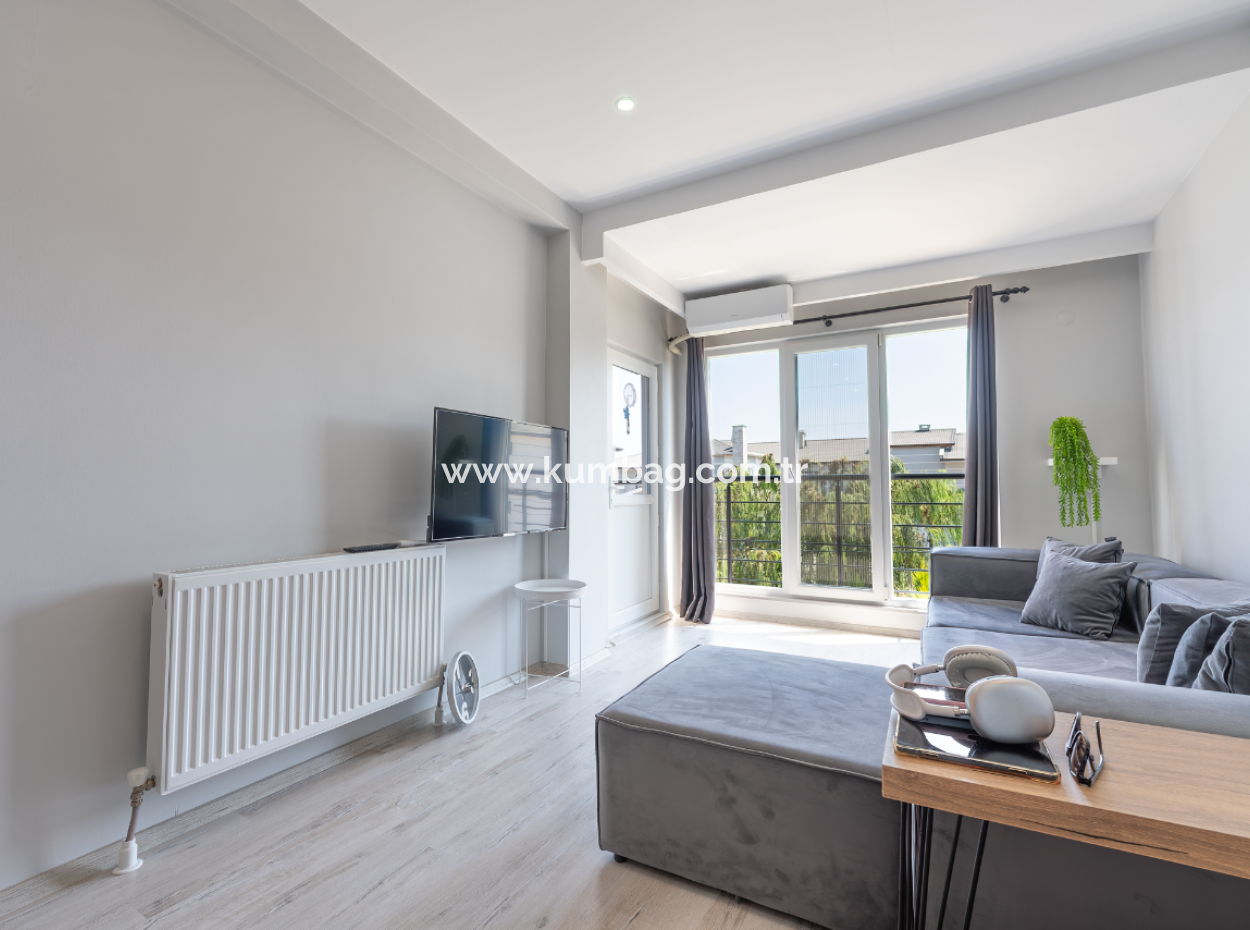1 1 Wohnung Zum Verkauf In Einem Neuen Gebäude Mit Siedlung In Kumbağ, Nahe Der Strasse