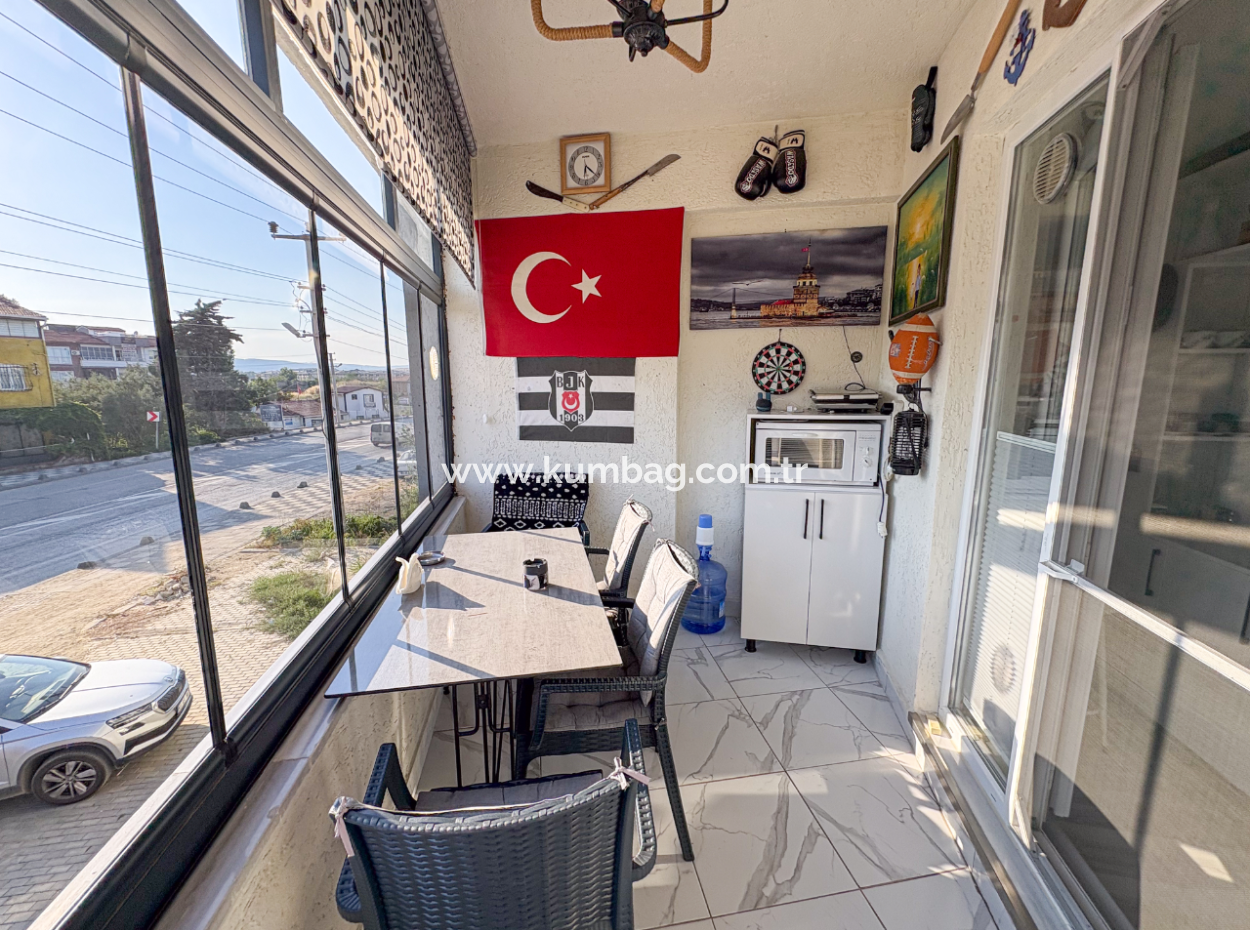 1 1 Wohnung Zum Verkauf In Einem Neuen Gebäude Mit Siedlung In Kumbağ, Möbliert In Der Strasse