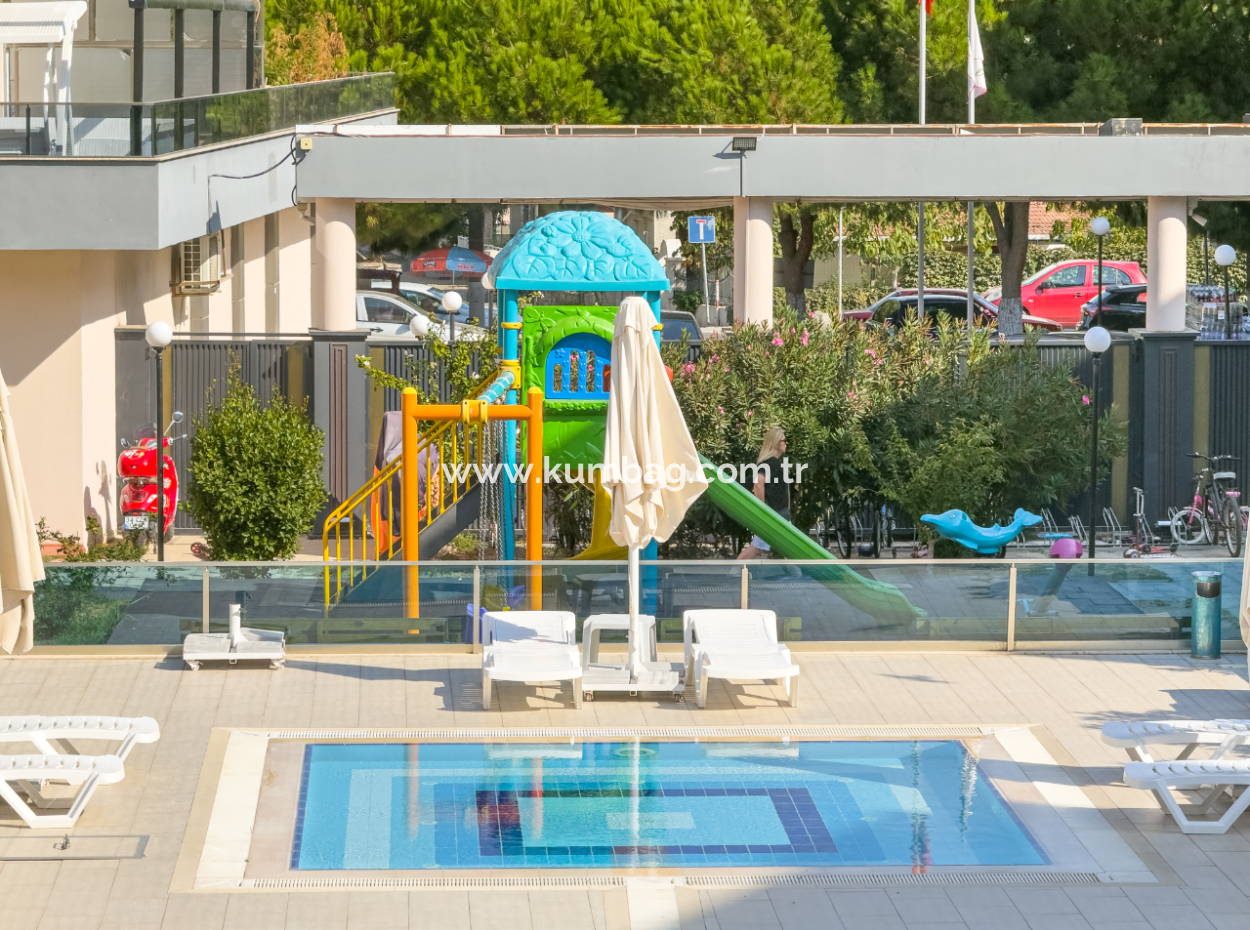 2 1 Wohnungen Zum Verkauf In Kumbağ Doğapark Häuser Mit Poolfassade Möbliert Möbliert
