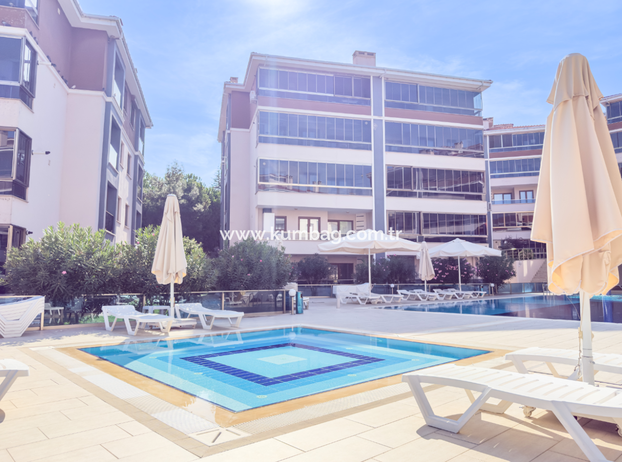 2 1 Wohnungen Zum Verkauf In Kumbağ Doğapark Häuser Mit Poolfassade Möbliert Möbliert
