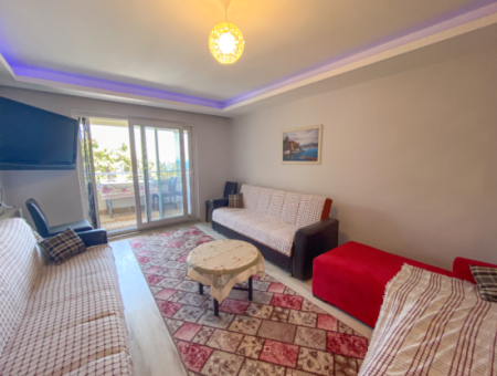 Möbliert 2 1 Wohnung Zum Verkauf Mit Meerblick Pool In Kumbag