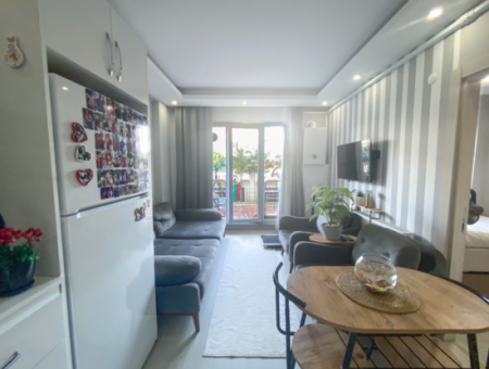 1 1 Wohnung Zu Vermieten Mit Garten Auf Einem Grundstück Mit Pool In Kumbağ