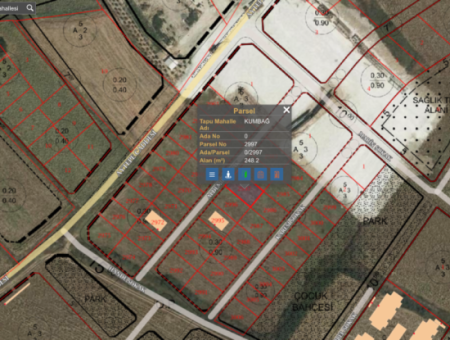 248 Quadratmeter 3-Stöckiges Grundstück Zum Verkauf In Kumbağ