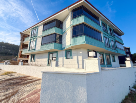 Kumbağ Panoramablick Auf Den Garten Mit Meerblick Neue 11-Wohnung Zum Verkauf