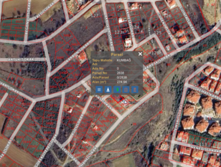 Fertiges Grundstück Mit Meerblick 275 M² Wohngebiet In Kumbağ