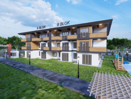 2 1 Wohnungen Zum Verkauf In Ova Kent 2 Komplex Mit Luxus-Pool In Kumbağ