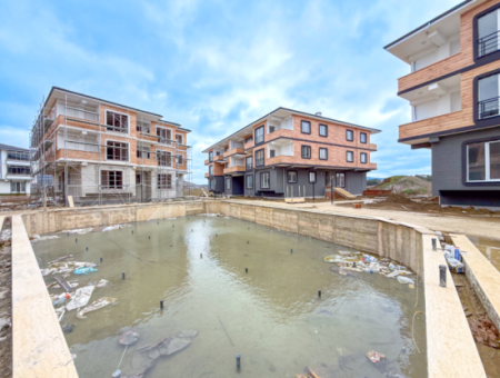 2 1 Wohnungen Zum Verkauf In Ova Kent 2 Komplex Mit Luxus-Pool In Kumbağ