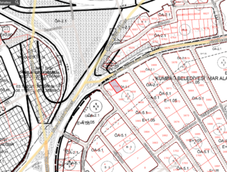 185 M2 Block Bestellt Grundstück Zum Verkauf In Kumbağ, Nahe Dem Strand Von Gündal,