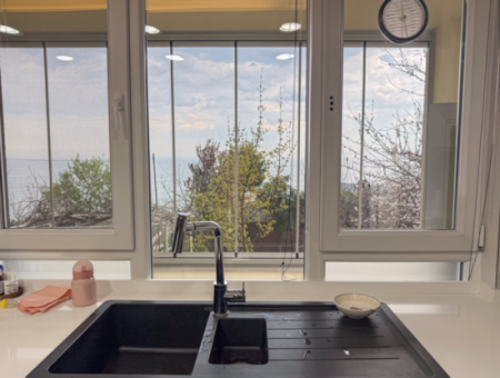 3 1 Duplex-Villa Zum Verkauf In Kumbağ Mit Panoramablick Auf Das Meer