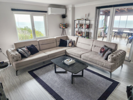 3 1 Duplex-Villa Zum Verkauf In Kumbağ Mit Panoramablick Auf Das Meer