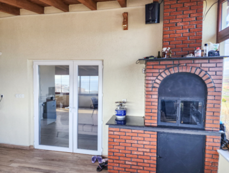 3 1 Duplex-Villa Zum Verkauf In Kumbağ Mit Panoramablick Auf Das Meer