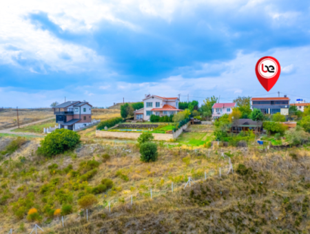 3 1 Duplex-Villa Zum Verkauf In Kumbağ Mit Panoramablick Auf Das Meer