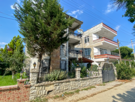 Triplex 4 1 Villa Zum Verkauf Mit Steinverkleidung Am Meer, In Kumbağ