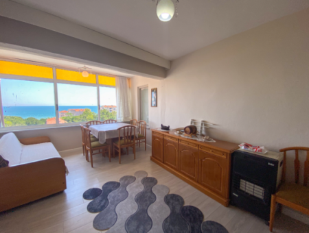 2 1 Wohnung Zur Vermietung, Möbliert Mit Meerblick In Der Zentralen Lage Von Kumbağ