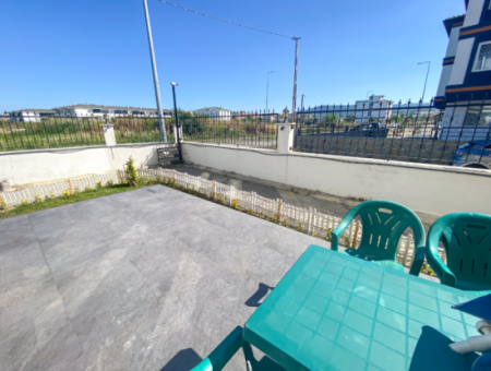 Möblierte Luxuriöse 11-Garten-Etage Wohnung Zur Miete Auf Kumbağ Poolgelände