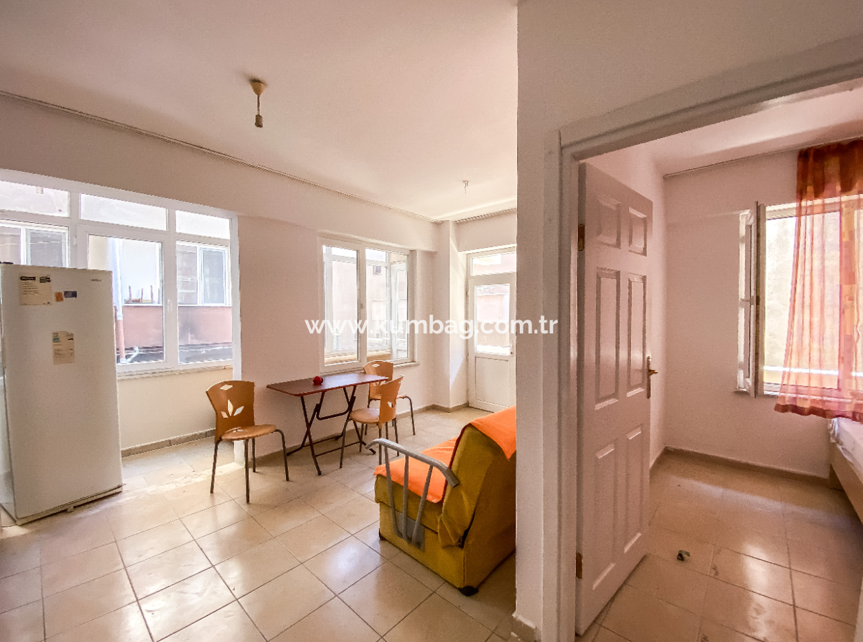 1 1 Corner Apartment For Sale In Kumbağ Centrally Located Close To The Sea