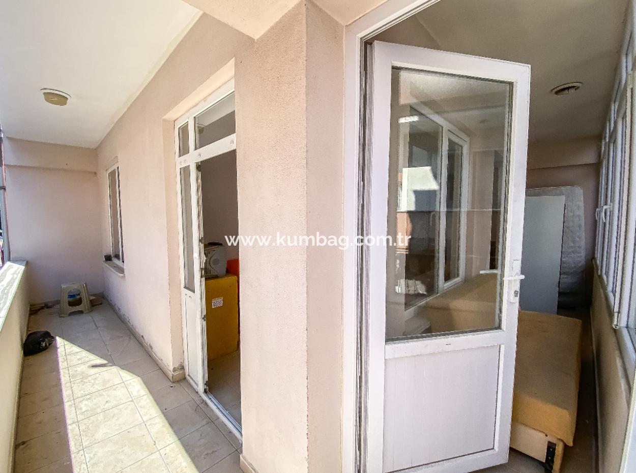 1 1 Corner Apartment For Sale In Kumbağ Centrally Located Close To The Sea