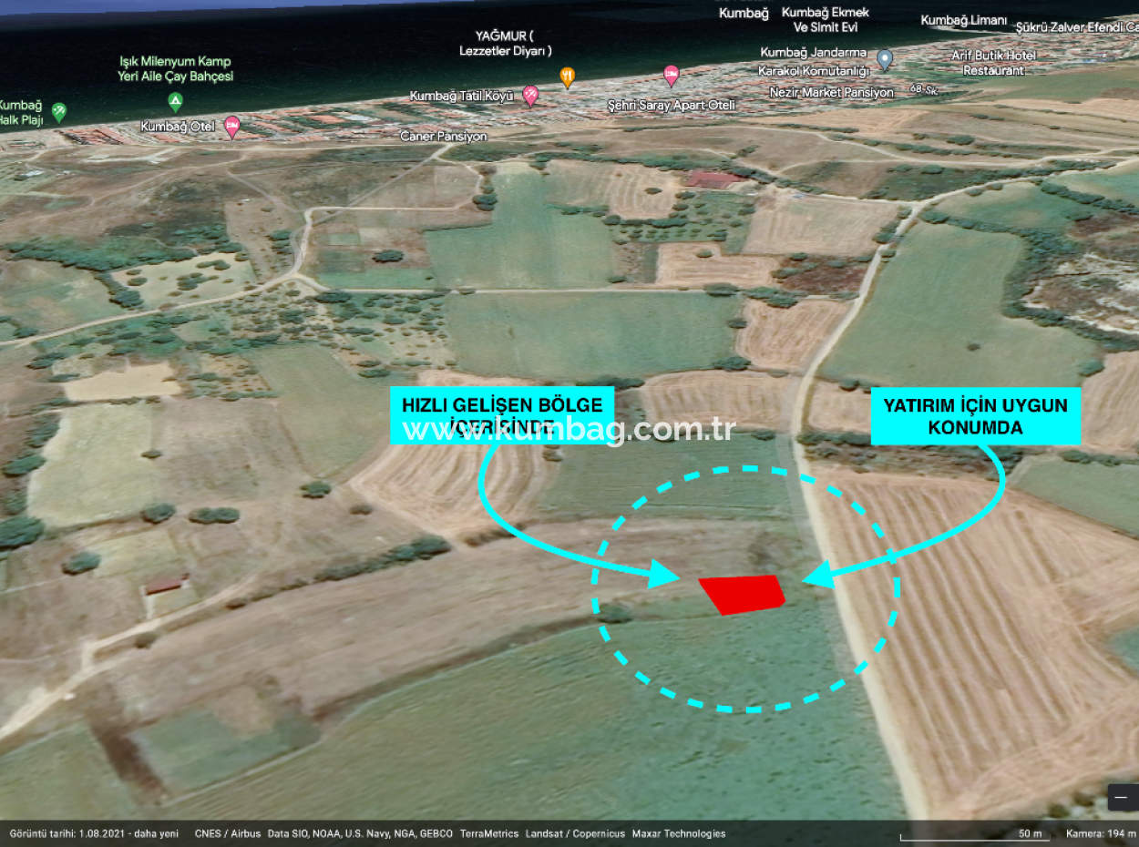 Land For Sale In The New Settlement Area In Kumbağ With Zoning And Bankruptcy